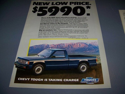 Vintage 1984 chevy s 10 - chevy, s-10
