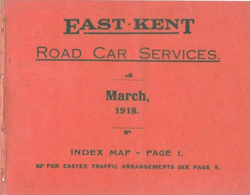 East kent road car - east, 1918