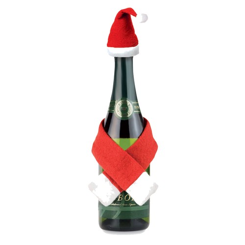 Christmas wine bottle - christmas, cover