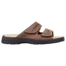 Mens Hush Puppies Slider Brown