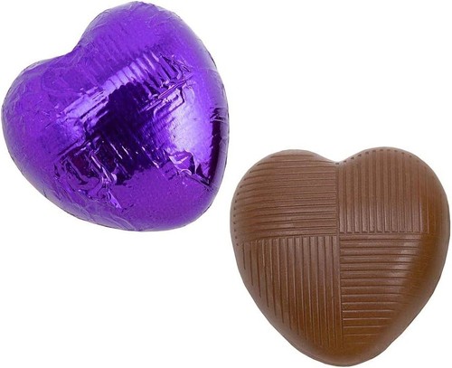Purple foil wrapped belgian - purple,