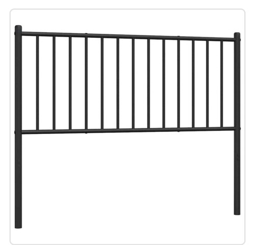 Vidaxl black metal - black,
