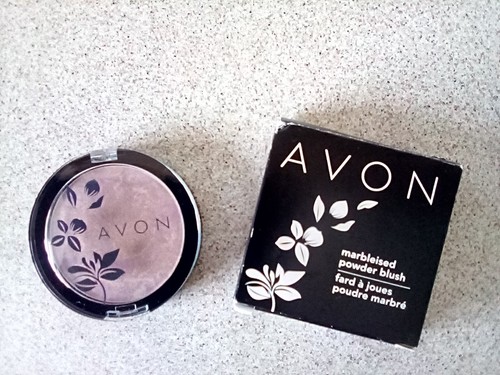 Avon marbeleised powder - avon, blush