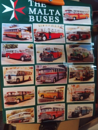 Malta buses poster classic - buses,