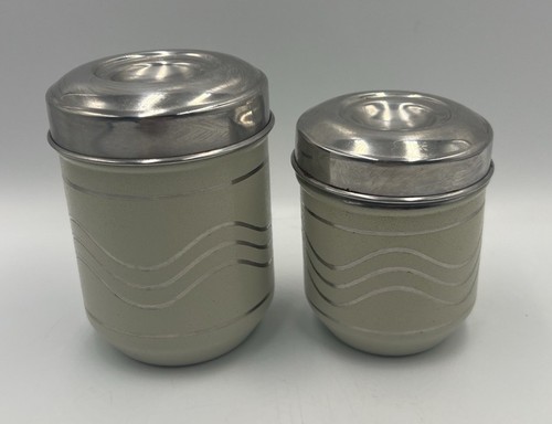 Stainless steel canisters set - steel,