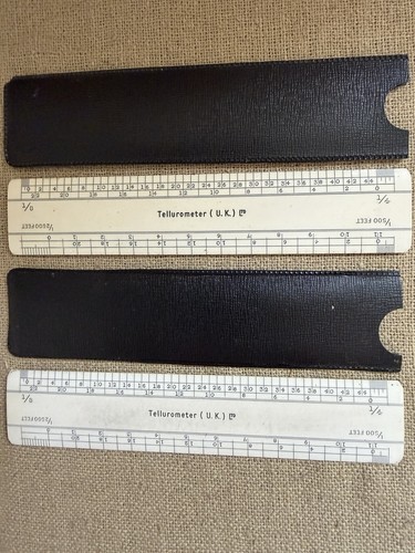 Two small scale rulers - small, vickers