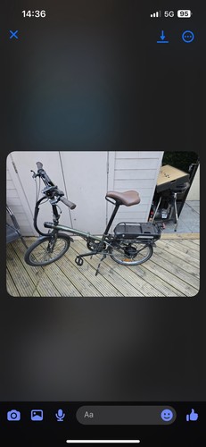 Twin foldable bicycle - b-twin,