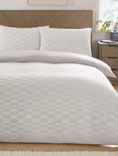 Very Home Jacquard Stripe Double Duvet Cover Set - Brand New -