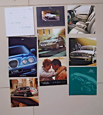 Jaguar Car Sales Brochures Cards, S Type XK8 XKR XJ XK X Type Classic Parts