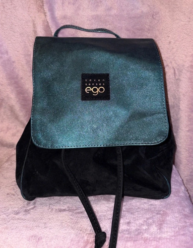 Elegant suede backpack - suede, bag