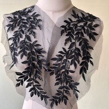 Mirror Pair Leaves Lace