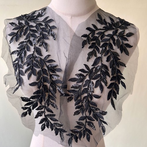 Mirror pair leaves lace - pair,