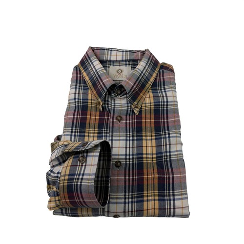 Viyella men plaid - xl, button