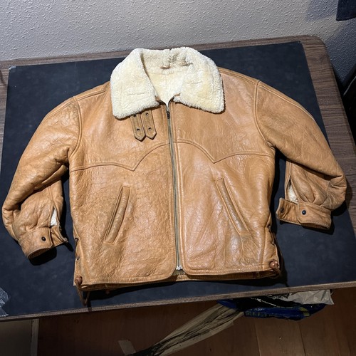 Shearling aviator bomber - b-3,