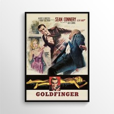 1964 GOLDFINGER (JAMES BOND 007) - Movie Film Poster Print A3 A4 A5 - Home Decor