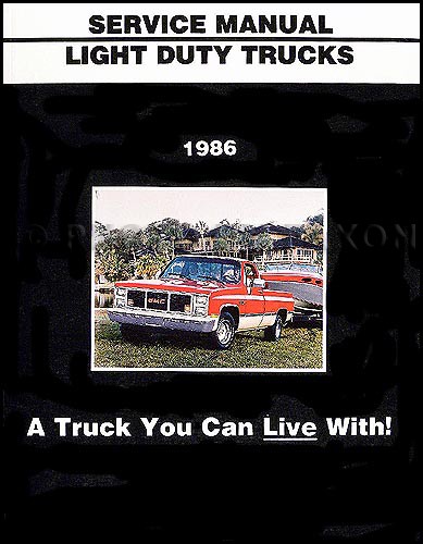 1986 gmc shop manual original - 1986,