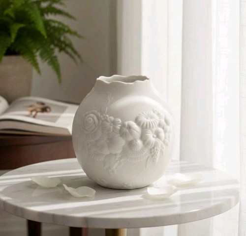 Kaiser vase white floral fine - white,