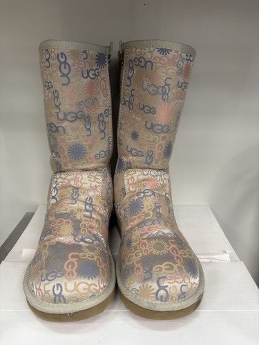 Ugg long satin logo print - logo,