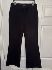 NYDJ Sculpt-her Black Pull On Flare Leg Trousers Sz M