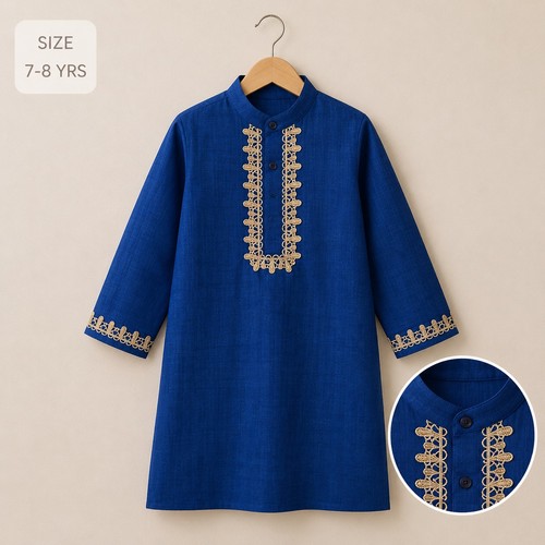 Boys blue kurta age - blue, years