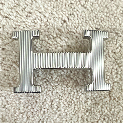 Hermès belt buckle silver - h,