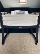 SnuzPod Studio Bedside Crib – Navy – Next to me crib - Collection Only