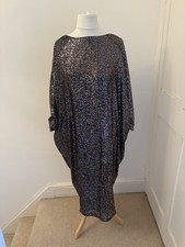 Apricot Sequin Cocoon Dress