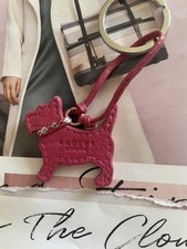 Radley Pink Leather Dog Tag /