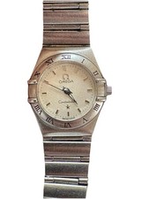 OMEGA Constellation White Women's Watch with Stainless Steel Bracelet  