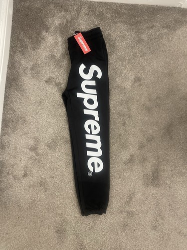 Supreme satin black applique - satin,