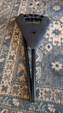 Black Flipstick Walking Shooting Stick Chair Seat Foldable Tall. 