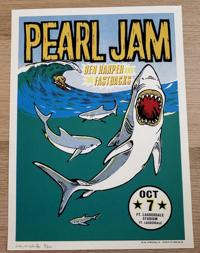 1996 pearl jam poster ft - 1996, |
