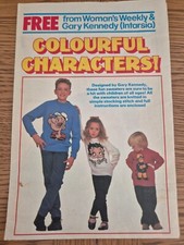 WOMAN’S WEEKLY CHILDREN’S SWEATER KNITTING PATTERN POPEYE FIREMAN SAM BETTY BOOP