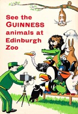 Art Ad See The Guinness Animals At Edinburgh Zoo Drink Pub Bar  Poster Print