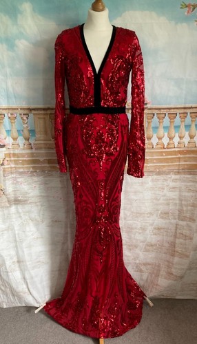 Red sequin mermaid - sequin,