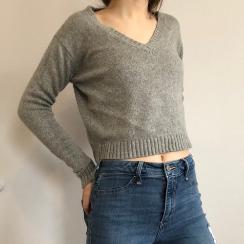 Brandy melville gray rib knit - brandy,