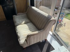 beige sofas 3 and 2 seater used