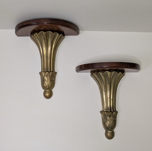 Vintage wall shelf wood - (2), shelf's
