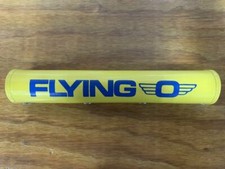 OLD SCHOOL YELLOW FLYING 0 BMX BIKE FRAME TOP TUBE PAD VINTAGE NOS