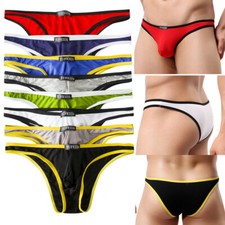 Men G-string Thongs Underwear Breathable Solid Boxer Male Breifs Triangle Tangas