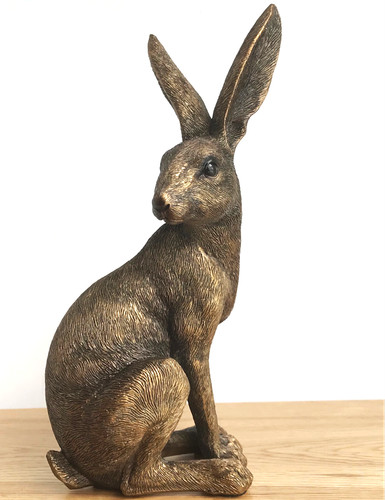Hare bronze figurine sale - figurine,