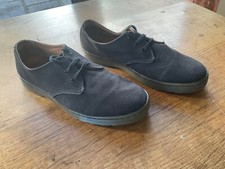 Mens Dr Martens Delray Casual Canvas Shoes Uk 9 Lace Up Air Cushion Sole EU 43