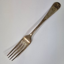 Vintage Silver Plated Fork "National Oyster Company" By Alex Clark 19.5cm Long