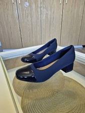 NAVY CLARKS WOMEN COURT SHOES