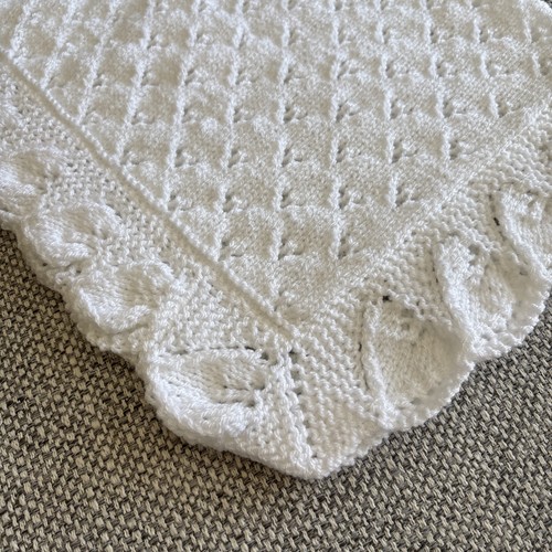 New white baby blanket cot - new,