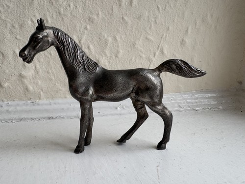 Vintage silver metal - , horse