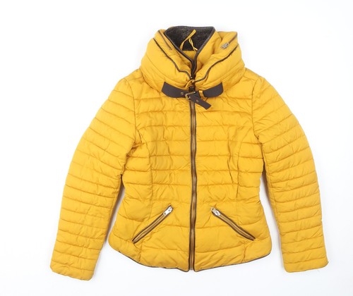 Zara women yellow - yellow, puffer