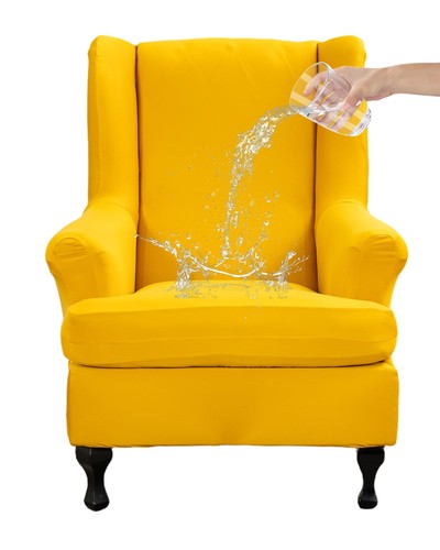 Piece stretch wingback chair - 2,