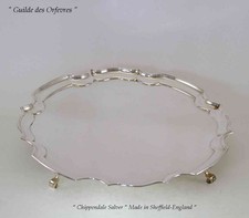 Silver Chippendale Salver 14