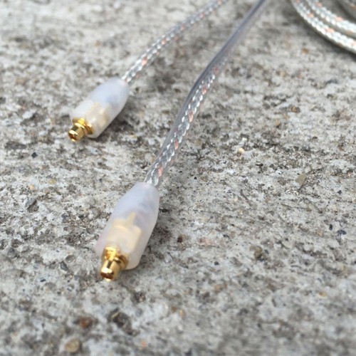Clear white audio cable for - audio,